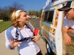 Big Cock Ice Cream Man And A Shaved Pussy Teen Have Great Sex Porn Videos