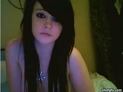 Gorgeous Emo Teen Beauty Masturbates Her Shaved Snatch In Webcam Vid Porn Videos